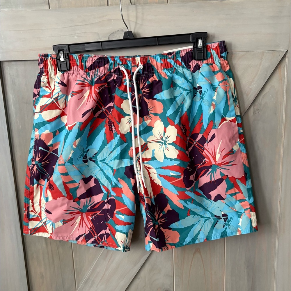 Tropical Floral Men's Swim Shorts